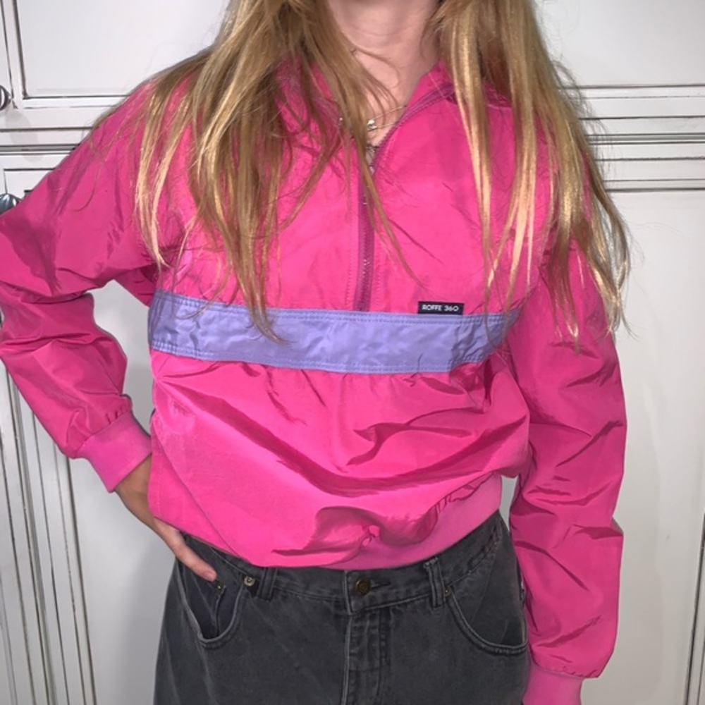 Vintage Roffe Ski Winter pullover jacket 1/4 zip
